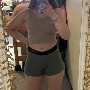 Nike Pros in light grey (size:small)